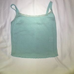 Small, Crop Top, baby blue